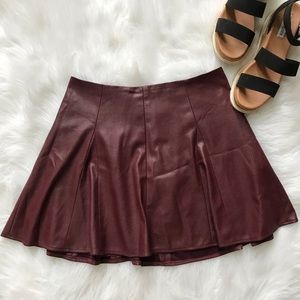 Willow & Clay Vegan Leather Skirt